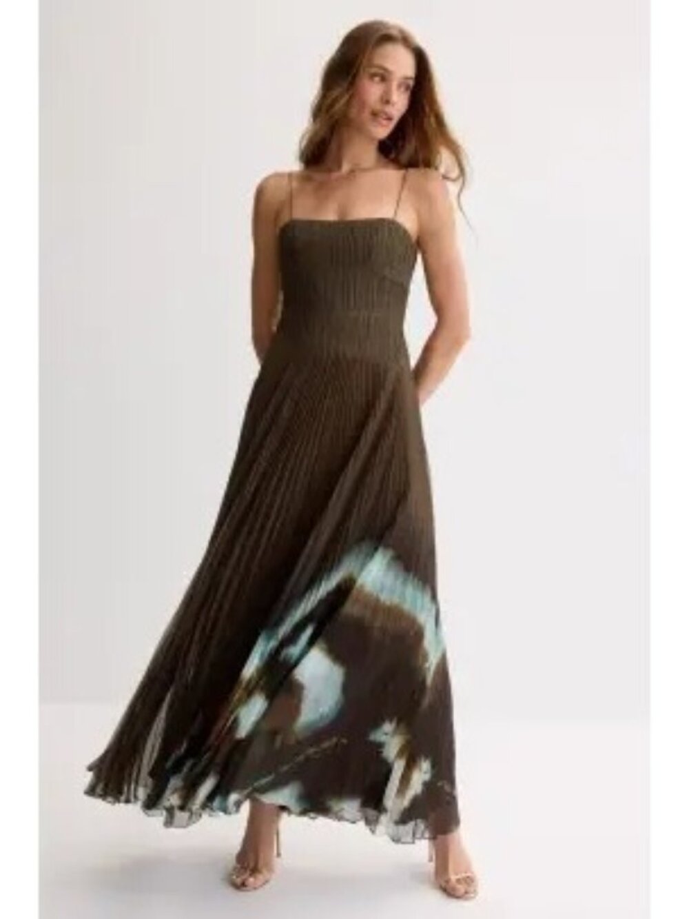 R-25. AMUR Sue Pleated Gown